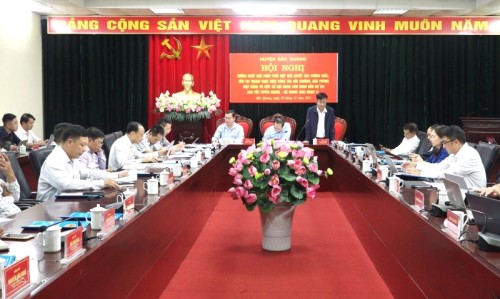 Hội nghị thống nhất giải pháp phối hợp giải quyết các vướng mắc, tồn tại trong thực hiện công tác bồi thường GPMB và một số nội dung liên quan đến dự án cao tốc Tuyên Quang-Hà Giang (giai đoạn 1)