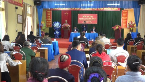 Tiếp xúc cử tri 2 cấp của Tổ Đại biểu HĐND tỉnh Tổ Đại biểu số 07 HĐND huyện tại thị trấn Vĩnh Tuy
