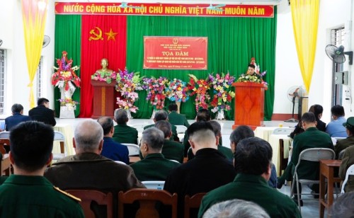 Hội Cựu chiến binh xã Vĩnh Hảo Tọa đàm 34 năm ngày thành lập Hội CCB Việt Nam
