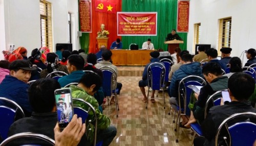 Tổ đại biểu số 1 - HĐND huyện Bắc Quang tiếp xúc cử tri tại xã Tân Lập