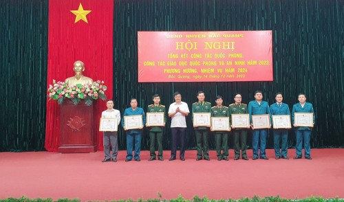 Bắc Quang tổng kết công tác Quốc phòng, công tác GDQP và an ninh năm 2023