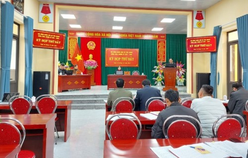 Kỳ họp thứ 7 HĐND xã Tân Quang khóa XXIII, nhiệm kỳ 2021-2026