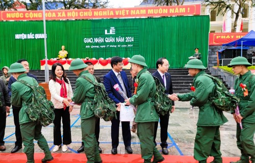 Ngày hội tòng quân năm 2024 của huyện Bắc Quang