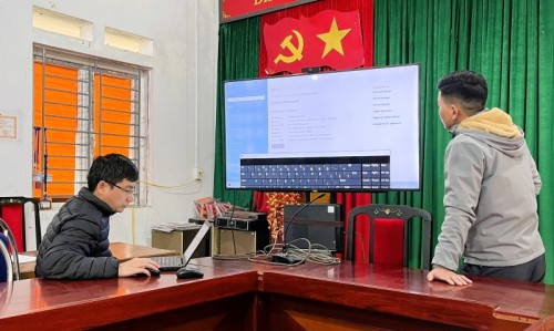 Sở Thông tin và Truyền thông kiểm tra hoạt động các hệ thống thông tin cơ sở năm 2024 tại huyện Bắc Quang