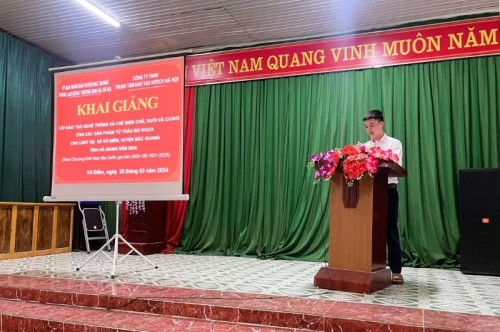 Khai giảng các lớp đào tạo nghề cho lao động nông thôn tại huyện Bắc Quang