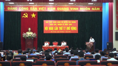 Hội nghị BCH Đảng bộ huyện Bắc Quang lần thứ 17 (mở rộng), khoá XXII, nhiệm kỳ 2020-2025