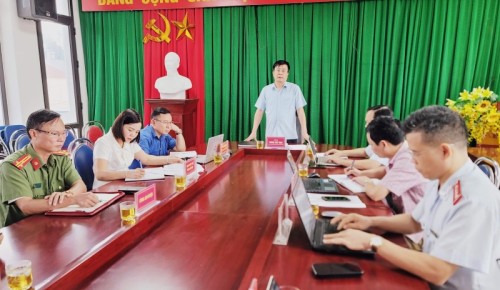 Chủ tịch UBND huyện Phùng Viết Vinh đối thoại với công dân về GPMB dự án cao tốc Tuyên Quang – Hà Giang
