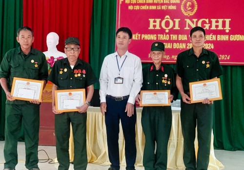 Hội CCB xã Việt Hồng tổng kết phong trào thi đua giai đoạn 2019 – 2024