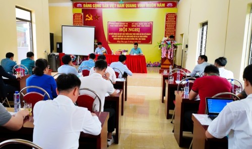 Hội nghị sơ kết thực hiện các chuỗi liên kết sản xuất chăn nuôi gà tại xã Tân Thành, Đồng Tâm
