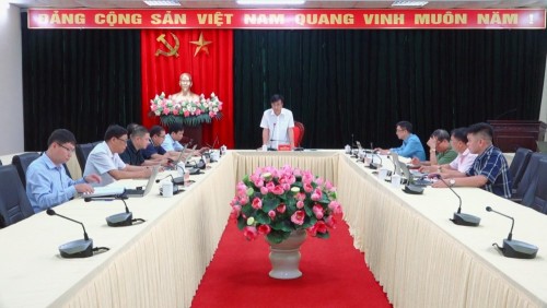 Bắc Quang Họp đánh giá tiến độ công tác bồi thường, giải phóng mặt bằng để thực hiện dự án Cao tốc Tuyên Quang - Hà Giang (giai đoạn 1)