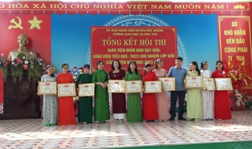 Phòng GD&ĐT Bắc Quang tổng kết Hội thi giáo viên giỏi năm học 2023 – 2024