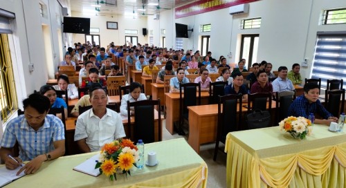 Bắc Quang: Tập huấn bồi dưỡng kiến thức giảm sát cộng đồng các xã