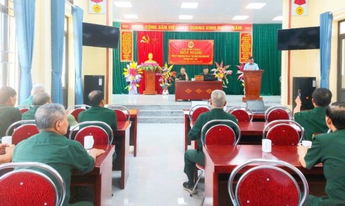 Hội CCB xã Tân Quang tổng kết phong trào thi đua “Cựu chiến binh gương mẫu” giai đoạn 2019 - 2024