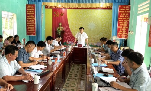 Chủ tịch UBND huyện Bắc Quang làm việc tại xã Tân Thành