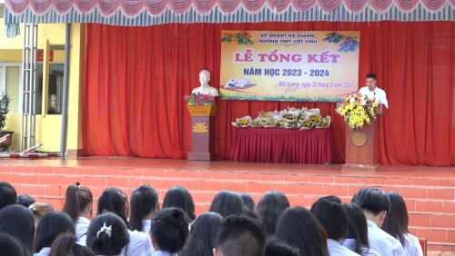 Trường THPT Việt Vinh tổng kết năm học 2023 – 2024
