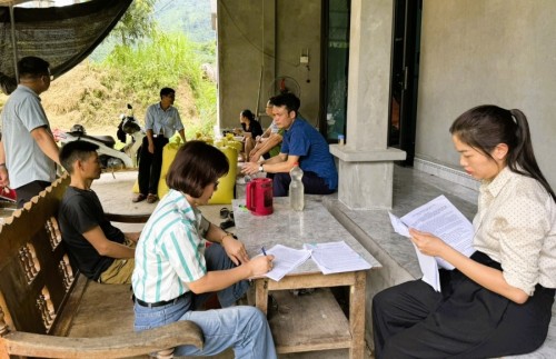 Phòng Lao động - TB&XH kiểm tra phát triển kinh tế - xã hội của xã Thượng Bình