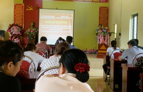 Khai giảng 2 lớp đào tạo nghề tại xã Đồng Tâm