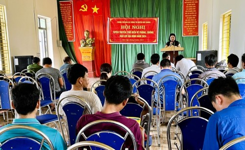 Hội nghị tuyên truyền, phổ biến về phòng, chống BLGĐ tại xã Tân Lập