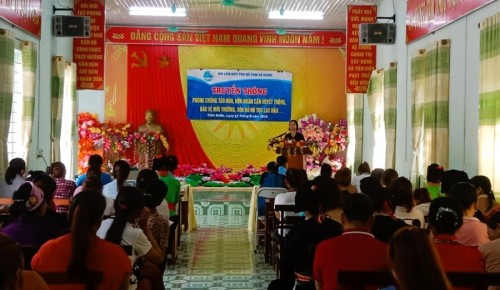 Hội Liên hiệp Phụ nữ tỉnh Hà Giang truyền thông tại xã Tiên Kiều