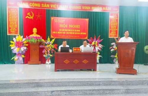 Hội nghị ban chấp hành Đảng bộ xã Tân Quang lần thứ 55 mở rộng