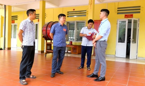 Phó Chủ tịch Thường trực UBND huyện Bắc Quang kiểm tra công tác chuẩn bị thi tốt nghiệp THPT tại các điểm thi trong huyện
