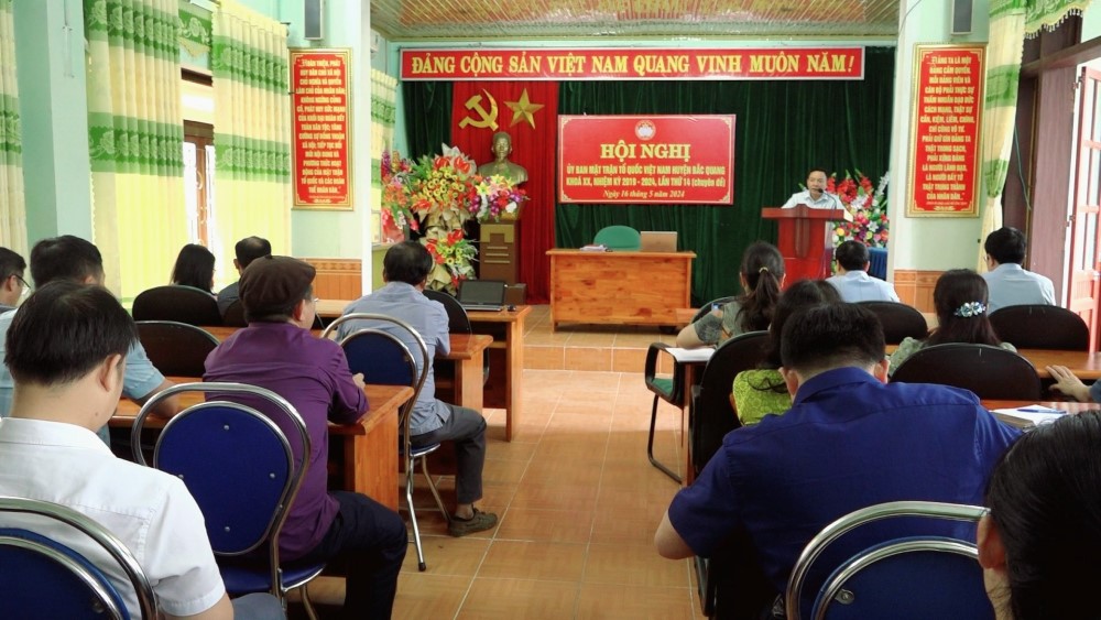 Ủy ban MTTQ huyện Bắc Quang Hội nghị lần thứ 14 chuyên đề, khóa XX,...